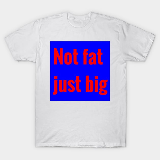 not fat, just big T-Shirt by futurionism